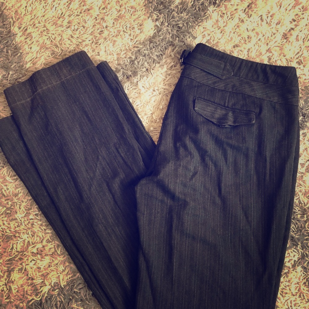 Express editor wide leg gray pants